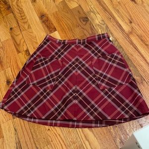 Red School style skirt